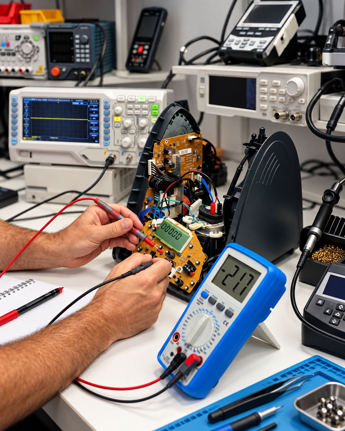 Diagnóstico electrónico y reparación en Coeltron Escuela